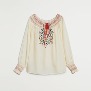 Áo cánh bồng bềnh in hoa